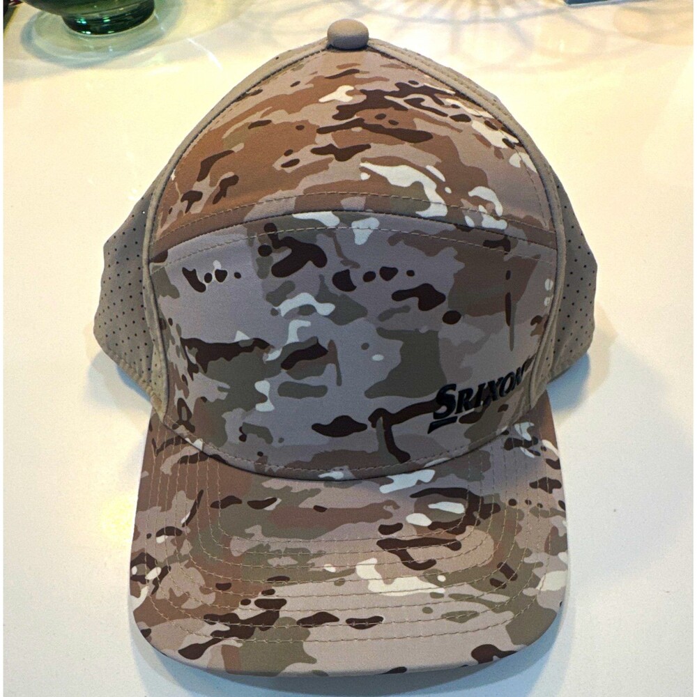 Srixon Men's Camouflage Golf Hat Snapback Adjustable Gray/Beige/Black